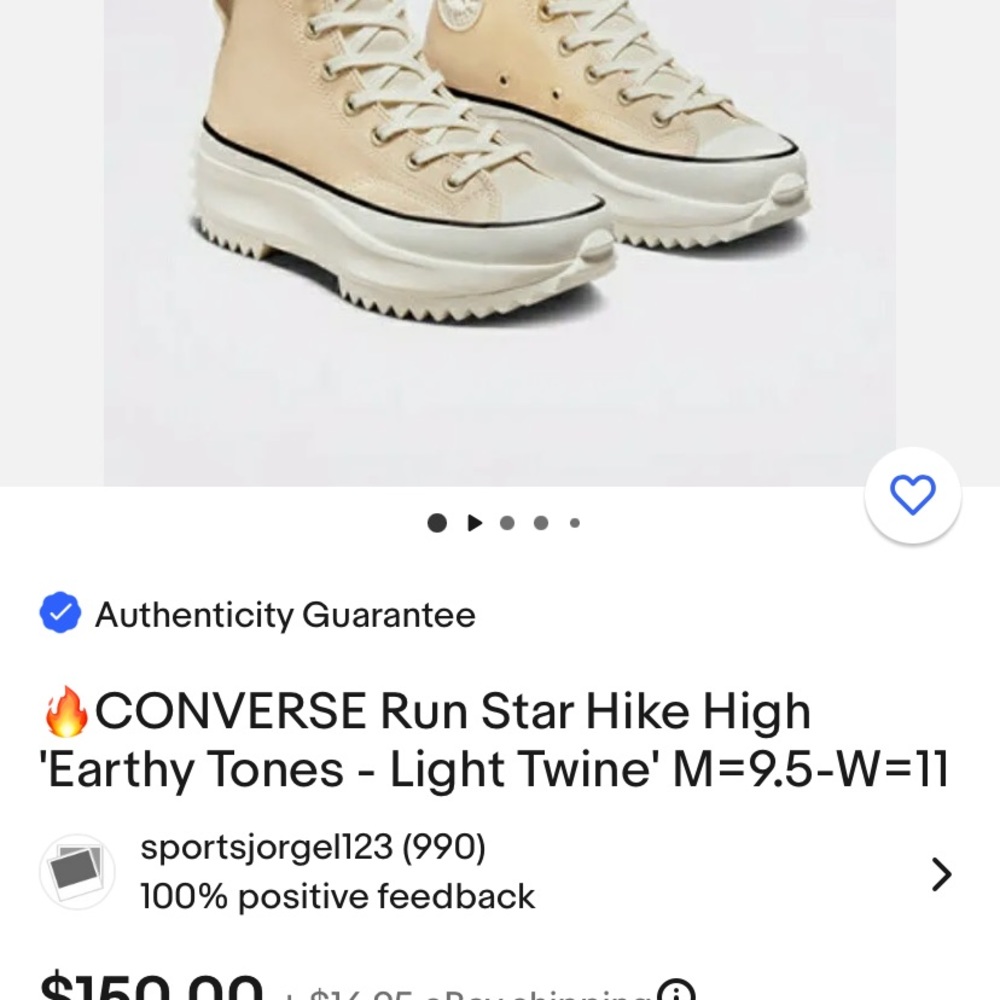 Hi tops gift 🎁 someone.  leather sneakers.  Genuine Converse. Unisex - Picture 5 of 10